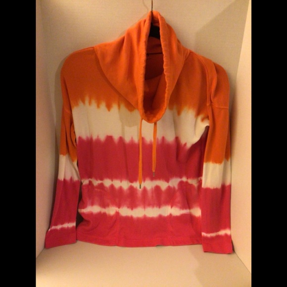 Orange Dip-Dye Flame Guy Hood